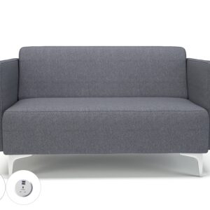 Sonoma Slim Arm 125cm Wide Sofa in Camira Era Fabric with Socket - Image 77