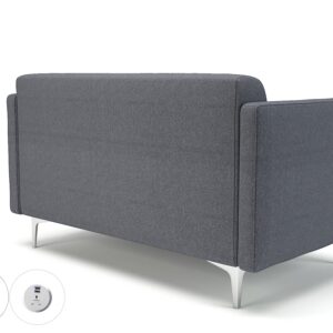 Sonoma Slim Arm 125cm Wide Sofa in Camira Era Fabric with Socket - Image 78