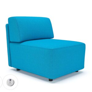 Harper 65cm Wide Modular Unit in Camira Era Fabric with Socket - Image 10