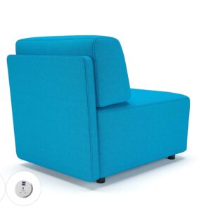 Harper 65cm Wide Modular Unit in Camira Era Fabric with Socket - Image 18