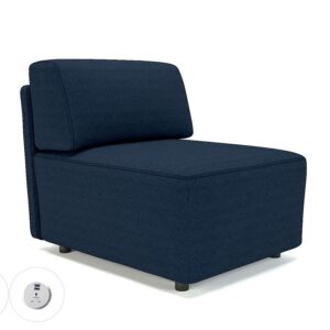 Harper 65cm Wide Modular Unit in Camira Era Fabric with Socket - Image 19