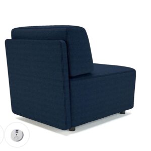Harper 65cm Wide Modular Unit in Camira Era Fabric with Socket - Image 21