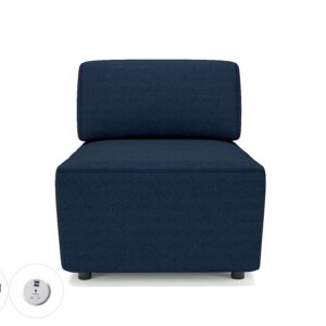 Harper 65cm Wide Modular Unit in Camira Era Fabric with Socket - Image 23