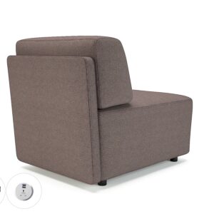 Harper 65cm Wide Modular Unit in Camira Era Fabric with Socket - Image 30