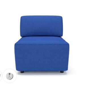 Harper 65cm Wide Modular Unit in Camira Era Fabric with Socket - Image 36