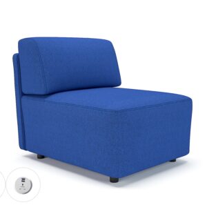 Harper 65cm Wide Modular Unit in Camira Era Fabric with Socket - Image 38