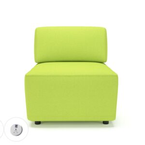 Harper 65cm Wide Modular Unit in Camira Era Fabric with Socket - Image 42