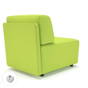 Harper 65cm Wide Modular Unit in Camira Era Fabric with Socket - Image 49