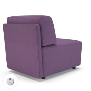 Harper 65cm Wide Modular Unit in Camira Era Fabric with Socket - Image 67