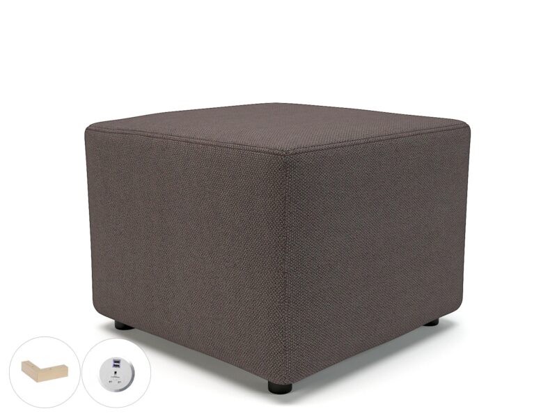 Milton 62cm Square in Camira Era Fabric with Socket - Image 22