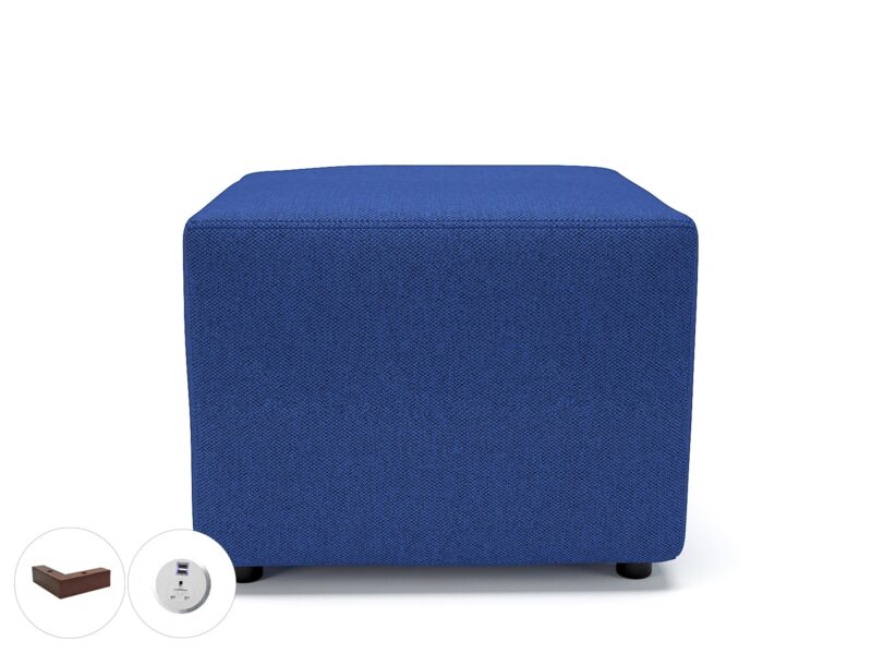 Milton 62cm Square in Camira Era Fabric with Socket - Image 26