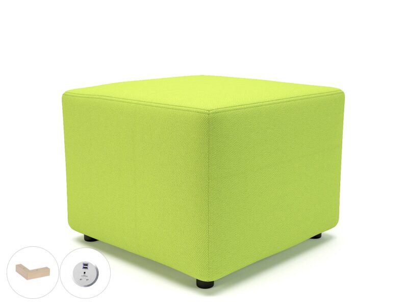 Milton 62cm Square in Camira Era Fabric with Socket - Image 34