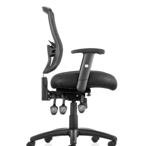 Salem III High Mesh Back Task Operator Office Chair with Arms - Image 3