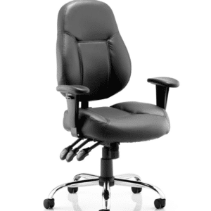 Thunder High Back Task Operator Office Chair with Arms - Image 2