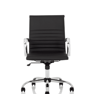 Orleans Black Leather Executive Office Chair with Arms - Image 2