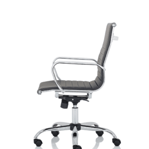 Orleans Black Leather Executive Office Chair with Arms - Image 4