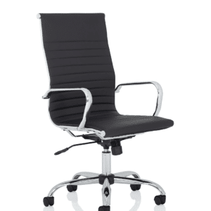 Orleans Black Leather Executive Office Chair with Arms - Image 17