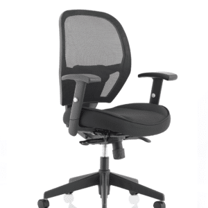 Boulder High Mesh Back Black Task Operator Office Chair with Arms - Image 9