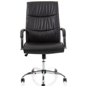 Logan High Back Black Leather Executive Office Chair with Arms - Image 2