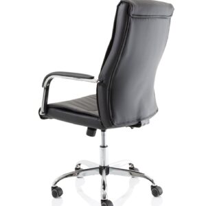 Logan High Back Black Leather Executive Office Chair with Arms - Image 5