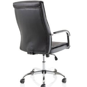 Logan High Back Black Leather Executive Office Chair with Arms - Image 7
