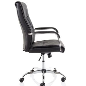 Logan High Back Black Leather Executive Office Chair with Arms - Image 8