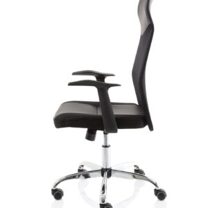 LiteX High Mesh Back Black Executive Office Chair with Arms - Image 4