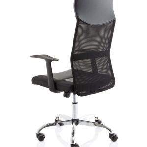 LiteX High Mesh Back Black Executive Office Chair with Arms - Image 5
