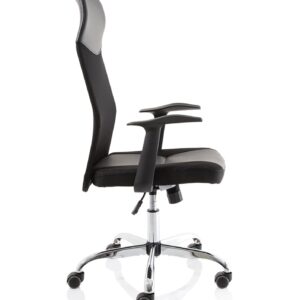 LiteX High Mesh Back Black Executive Office Chair with Arms - Image 8