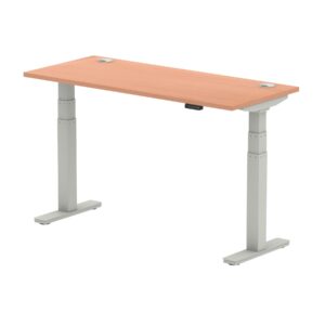 Breeze Height Adjustable Slimline Desk With Cable Ports - Image 20