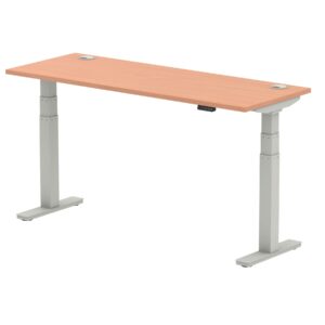 Breeze Height Adjustable Slimline Desk With Cable Ports - Image 38