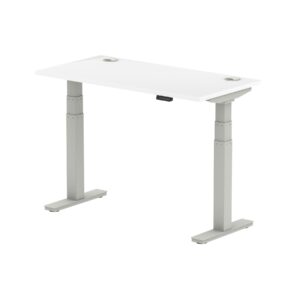 Breeze Height Adjustable Slimline Desk With Cable Ports - Image 17