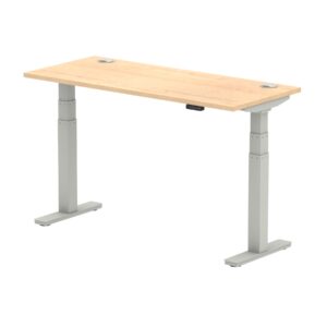 Breeze Height Adjustable Slimline Desk With Cable Ports - Image 26
