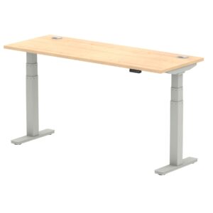 Breeze Height Adjustable Slimline Desk With Cable Ports - Image 44