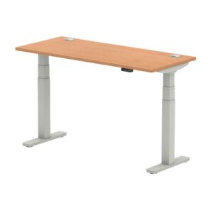Breeze Height Adjustable Slimline Desk With Cable Ports - Image 29
