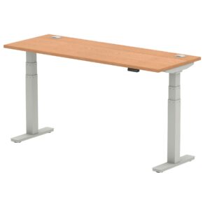 Breeze Height Adjustable Slimline Desk With Cable Ports - Image 47