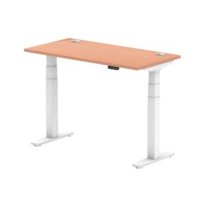 Breeze Height Adjustable Slimline Desk With Cable Ports - Image 3