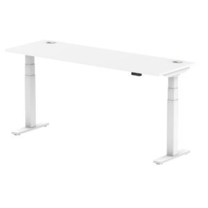 Breeze Height Adjustable Slimline Desk With Cable Ports - Image 72