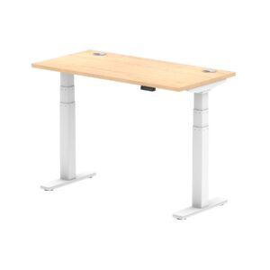 Breeze Height Adjustable Slimline Desk With Cable Ports - Image 9