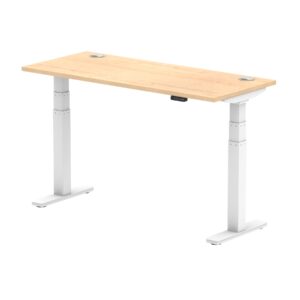 Breeze Height Adjustable Slimline Desk With Cable Ports - Image 27