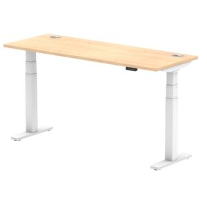Breeze Height Adjustable Slimline Desk With Cable Ports - Image 45