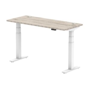 Breeze Height Adjustable Slimline Desk With Cable Ports - Image 24