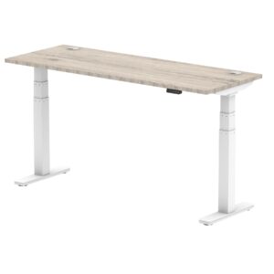 Breeze Height Adjustable Slimline Desk With Cable Ports - Image 42