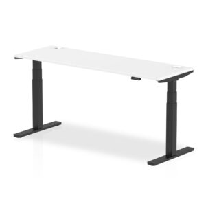 Breeze Height Adjustable Slimline Desk With Cable Ports - Image 70