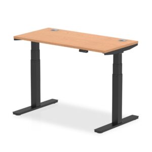 Breeze Height Adjustable Slimline Desk With Cable Ports - Image 10