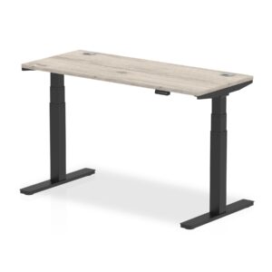 Breeze Height Adjustable Slimline Desk With Cable Ports - Image 22