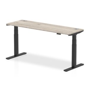Breeze Height Adjustable Slimline Desk With Cable Ports - Image 58