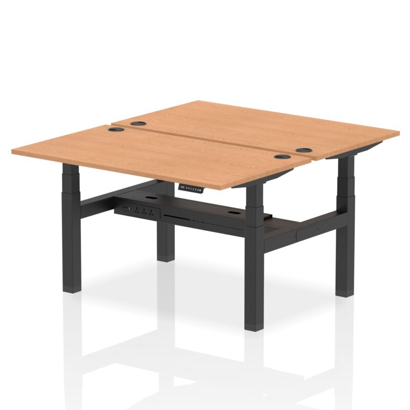OE - Breeze Back-to-Back Height Adjustable Bench Desk - 2 Person - Image 28