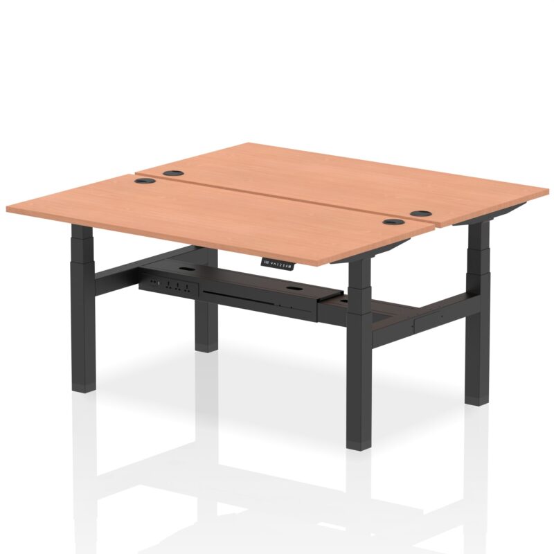 OE - Breeze Back-to-Back Height Adjustable Bench Desk - 2 Person - Image 37
