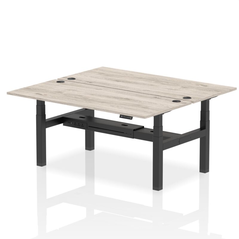 OE - Breeze Back-to-Back Height Adjustable Bench Desk - 2 Person - Image 58